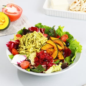 바질 페스토 두부면 샐러드 배달 도시락