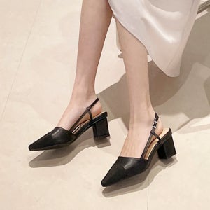 카네르 베이직 세미스퀘어 슬링백 5cm