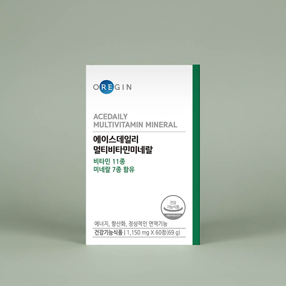 오레진 에이스데일리 멀티 <b>비타민</b> 미네랄 올인원 20 30 40대 1,150mg X 60정