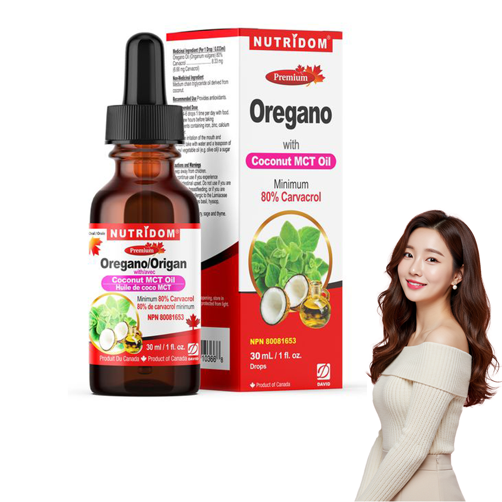(공식수입)뉴트리돔 캐나다 <b>오레가노 오일</b> 카바크롤 80% 30ml