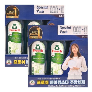 프로쉬 베이킹소다 독일 주방세제 3L+펌프 2개 세트 X 2박스 코스트코 번들