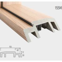 화장실문틀155T 발포문틀155T PVC문틀 선우드 SUNWOOD 베이직 ABS도어