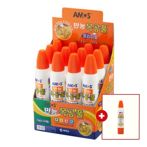 [아모스 공식몰] 만능목공풀 74g 12개 1갑 +목공풀 74g