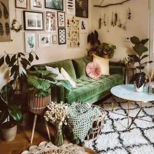 내추럴 인테리어 소파 럭셔리 컬러 벨벳 3인용 카우치쇼파 210cm