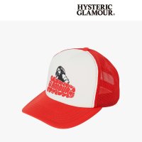 히스테릭글래머 HYSTERIC GLAMOUR 메시캡 트래커 캡 레드 VIXEN GIRL 일본직구