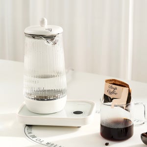 단미 전기포트 유리 티포트 분유 커피 무선 보온포트 800ml DA-KET02