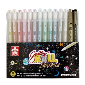 겔리롤 스타더스트 젤펜 젤잉크펜 메탈릭 수플레 다꾸 세트