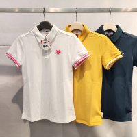 WAAC 아울렛 왁 여성 여름 골프 칼라넥 피케 반팔 소매 포인트 티셔츠 S-22502