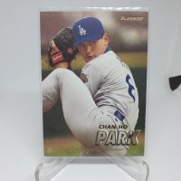 박찬호 MLB 야구카드 1997 FLEER LA 다저스 MLB카드 뒷면 상단 모서리 확인