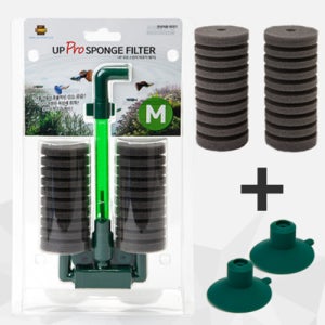 UP 유피 프로 스펀지 여과기 M 쌍기+리필