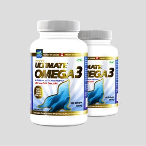 PNC 캐나다산 하프씰 오메가3 EPA DHA DPA 복합 포뮬러 500mg 240캡슐 2병