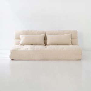 앰보 3인 좌식 소파베드 패브릭 3516.6395, 베이지