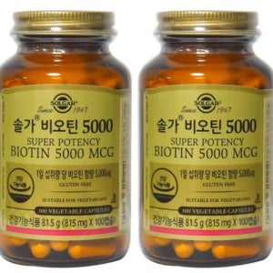 (1+1 당일출고) 솔가 비오틴 5000 판시케어 효과 여성 남성 먹는 딜 6개월분