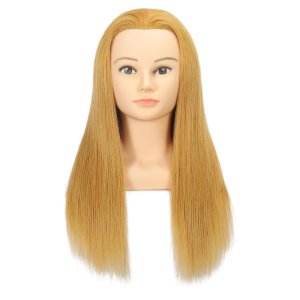 비너스가발 100%인모 22인치 상반신 대회작품용 통가발 드라이 아이롱 업스타일 연습