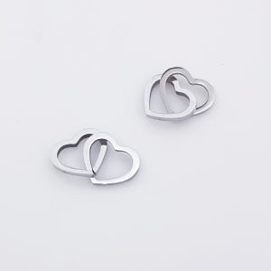 써지컬스틸 더블 라인하트 써지컬하트펜던트