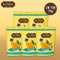 쿤나 태국 건망고 75g X 5봉 골드 소프트 말린 망고 KUNNA 태국간식