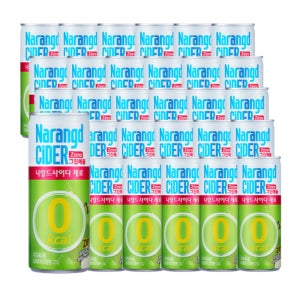 동아오츠카 나랑드 사이다 제로 그린애플 245ml x 30캔 음료수 캔음료
