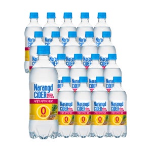동아오츠카 나랑드 사이다 제로 파인애플 500ml x 24페트 음료수 탄산음료