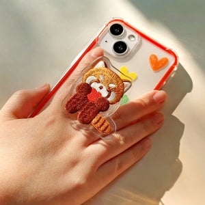 랫서판다 하트 패치톡 젤리케이스 아이폰14 프로 맥스 하트판다