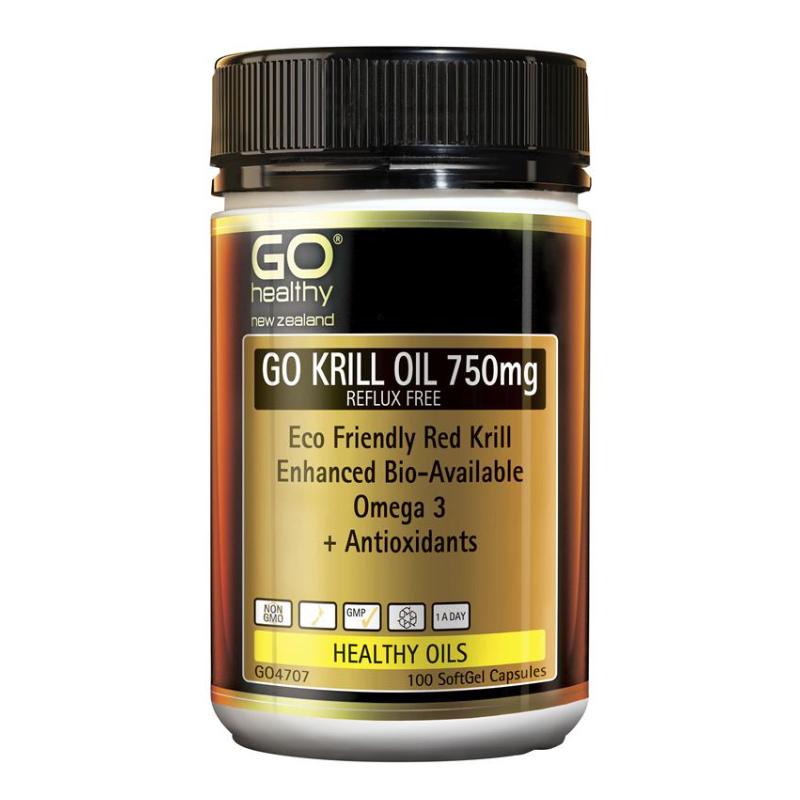 Go Healthy Krill Oil <b>750mg</b> 고헬씨 <b>크릴 오일 750mg</b> 100캡슐