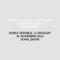 1089 (실)2022 카타르 월드컵 한국 우루과이 MDT KOREA VS URUGUAY DOHA QATAR 패치 와펜 로고 엠블럼 마킹 스티커 열부착