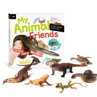 뮤고랑 My Animal Friends 파충류 세트(피규어 6종+도서)