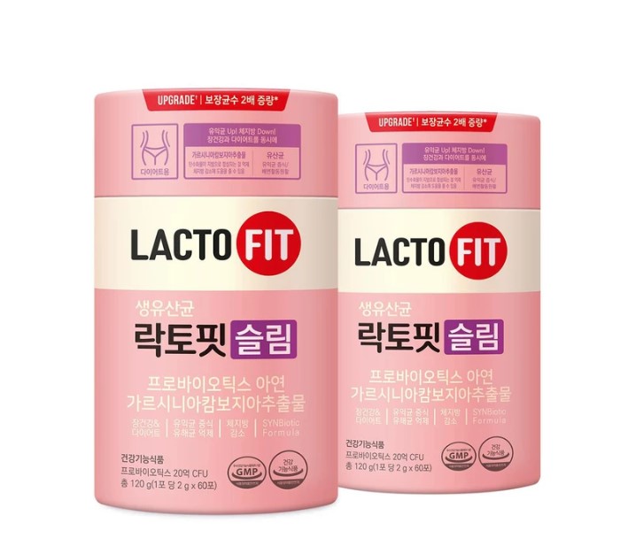 종근당건강 락토핏 <b>슬림</b> 2,000mg x 60포 x 2
