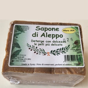 사포네 디 알레포 이탈리아 천연 비누 알레포 비누 월계수오일 20%