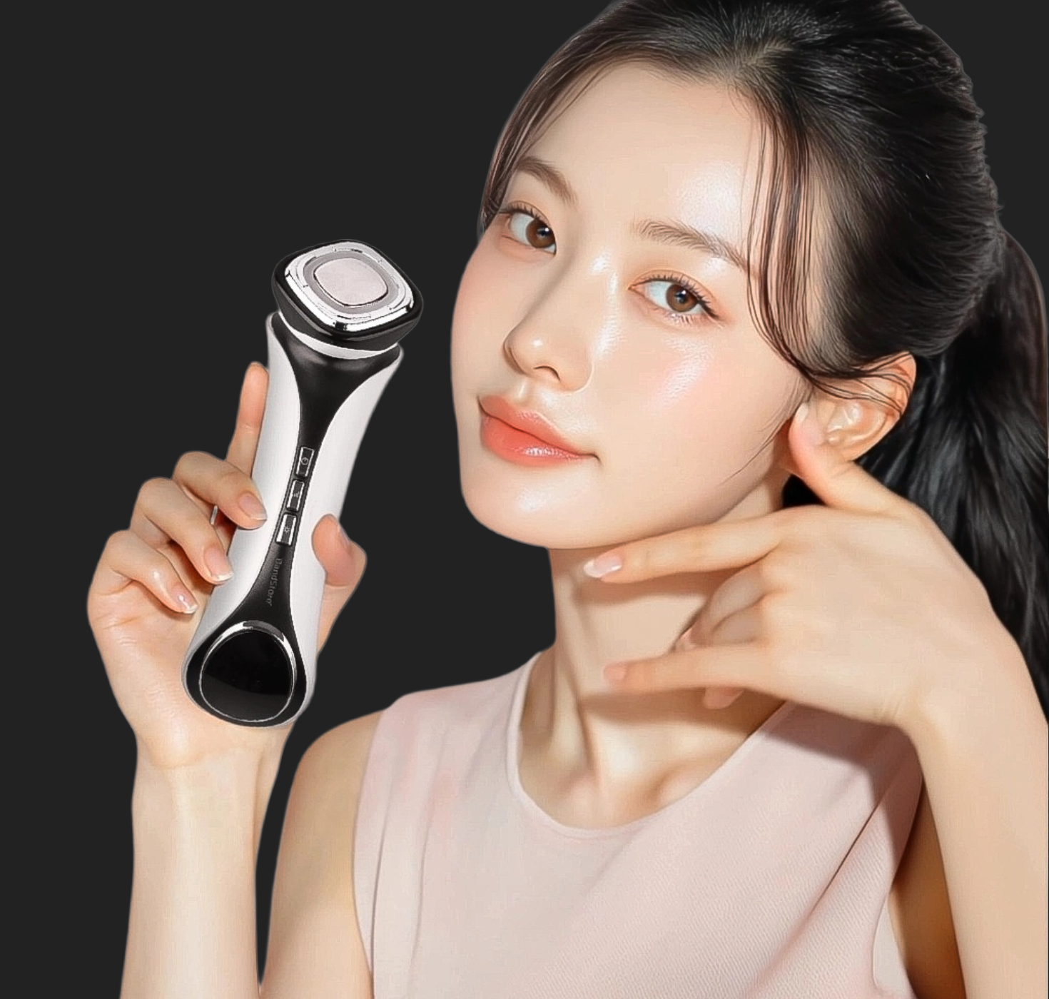 밴드스토어 갈바닉 고주파마사지기 얼굴 리프팅 홈케어 쿨링 피부마사지기 뷰티디바이스 관리기