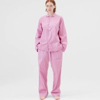 [Tekla] Unisex Poplin Sleepwear Purple Pink Stripes 테클라 유니섹스 잠옷 포플린 슬립웨어 퍼플 핑크 스트라이프