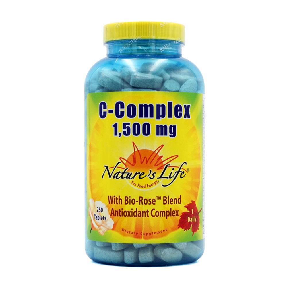 <b>네이쳐스라이프 비타민C</b> 컴플렉스 1500mg 바이오 로즈 블렌드 250정