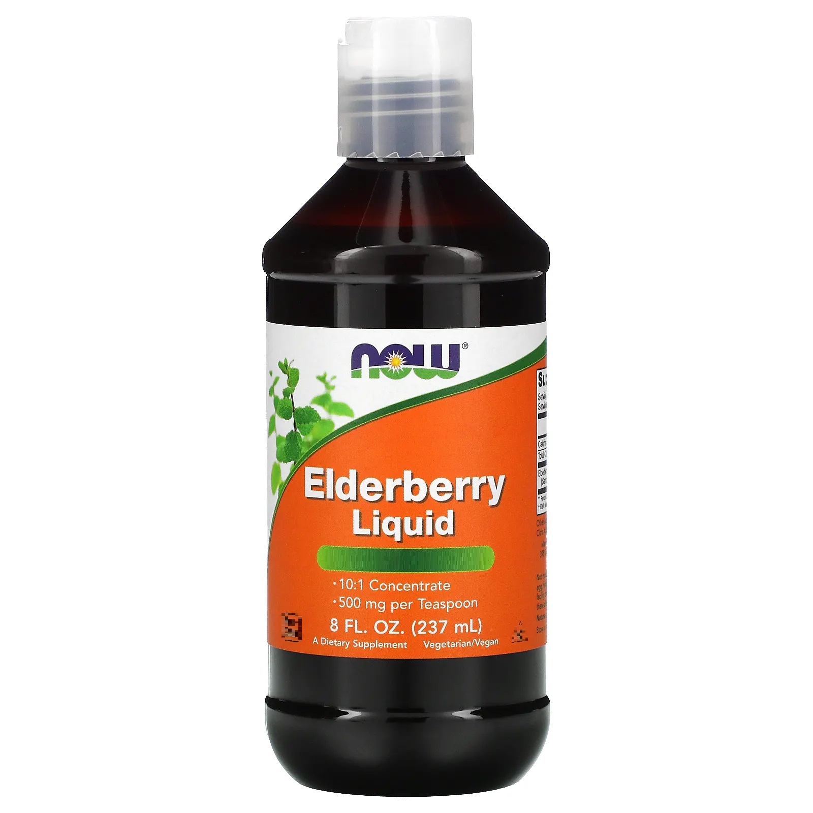 나우푸드 Elderberry Liquid 500mg 액상 237ml(8fl oz)
