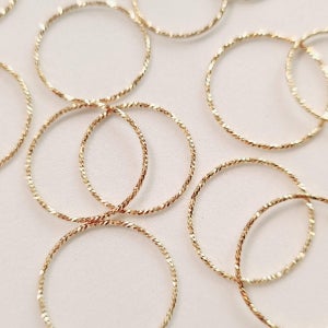 14k 골드 컷팅 링 금 실반지 14k Gold Thread Ring