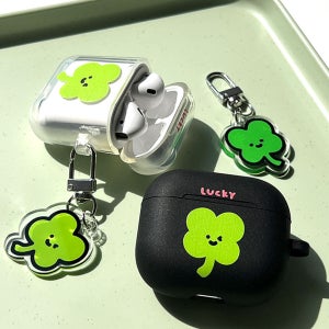 무선케이스 해피클로버봄 행운 커플우정 젤리 에어팟케이스 에어팟프로 프로3 에어팟4 케이스