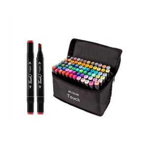미술용 애니메이션 드로잉 캘리그라피용 트윈 터치 마카펜 천케이스 80색