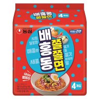 농심 배홍동쫄쫄면, 129g x 4개입