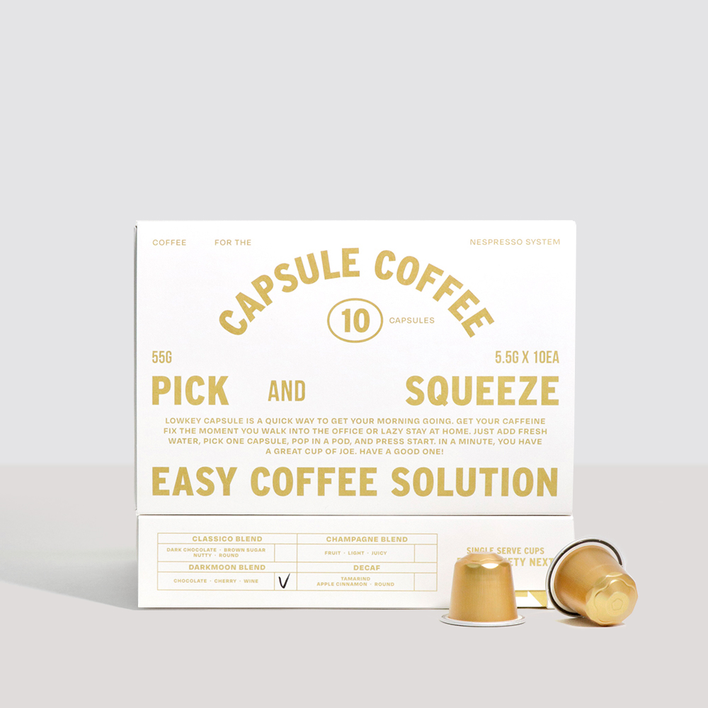 로우키 다크문 스페셜티 캡슐 커피 네스프레소 호환 캡슐 1박스 (10개입)