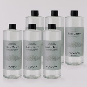 코코도르 대용량 디퓨저 리필액 실내방향제 집들이선물 인테리어 블랙체리, 500ml, 6개