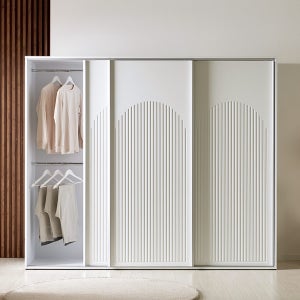 코코미 아치스 2400 템바보드 슬라이딩옷장 키큰 미닫이 장롱