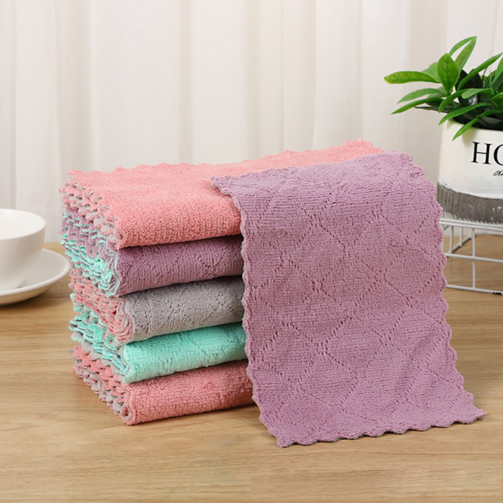 빨아쓰는 극세사 요술 매직 벨벳 주방 행주 15x25cm