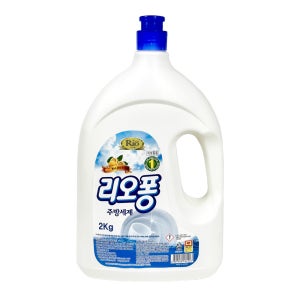리오퐁 2kg 1종 주방세제 야채 과일 식기 조리기구 세척 설거지 세제