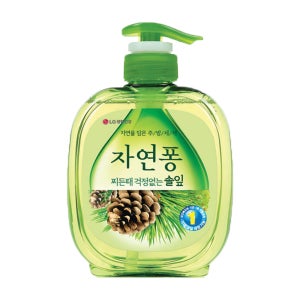 자연퐁 솔잎 용기 490ml 1종 주방세제 베이킹소다함유 비건인증 야채 과일 식기 젖병 세척 세제
