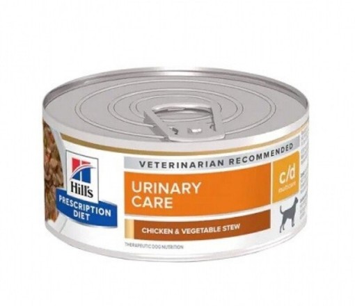 힐스 독 c/d cd 치킨&야채 스튜 캔 156g - 강아지 결석관리 처방 습식사료