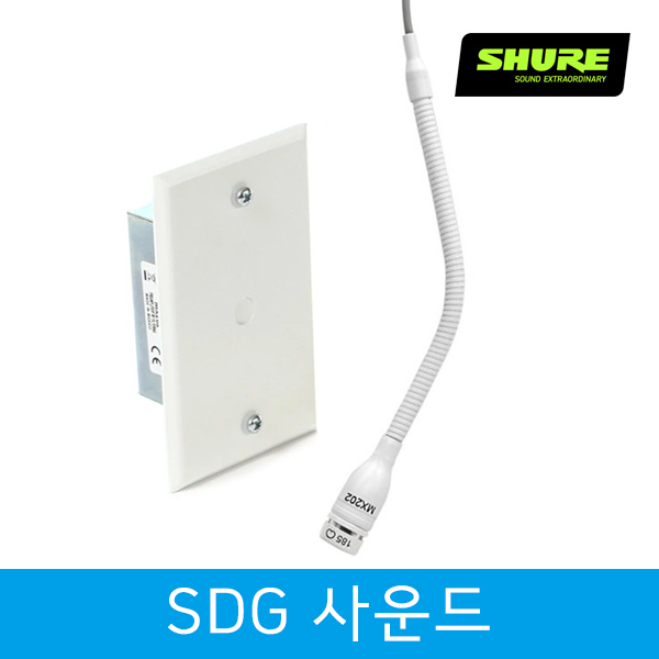 Shure 슈어마이크 SHURE MX202WP 행잉마이크 성가대마이크