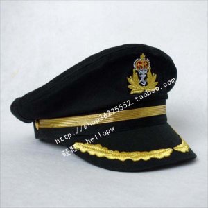 승무원 모자 비행모 레트로 남자와 여자의 해군 캡틴 육군 선원 유니폼 나이트 클럽 공군