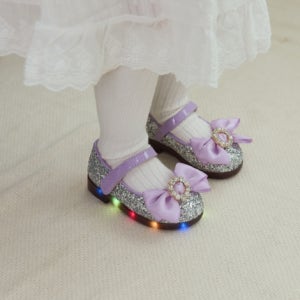 아동신발 봄 가을신발 임산부선물 아기플랫 꼬까모아 발소리 베이비잼 Y911LED반짝보석