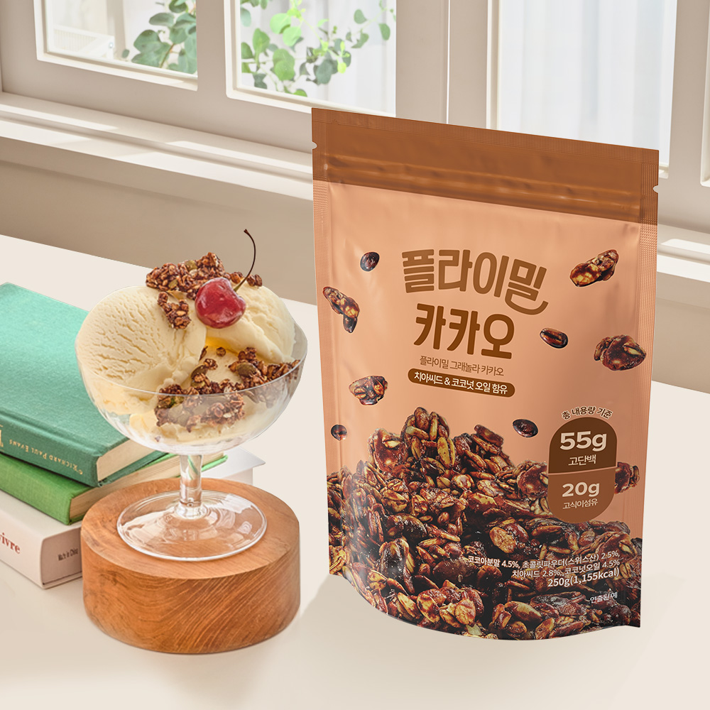플라이밀 그래놀라 카카오 제품 이미지