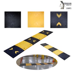 조립식 과속방지매트 1장 500x500x25mm 낮은 과속방지턱 도로안전용품 도로시설