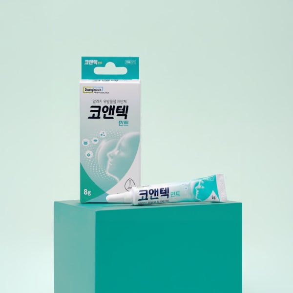 동국제약 코앤텍 연고 민트 알레르기 유발물질 차단 8g 알러지 코막힘 재채기 콧물 연고 강아지 고양이 털알레르기
