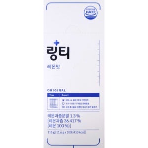 링티 수분 충전 비타민C 보충 레몬맛 11.6g x 10포 10일분